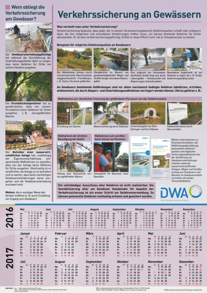 DWA-Kalenderposter 2016/2017